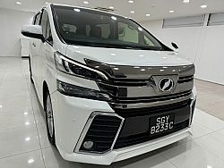 Toyota Vellfire 2.5Z-A EDITION CVT 2015 White Bodykit Rear Entertaiment